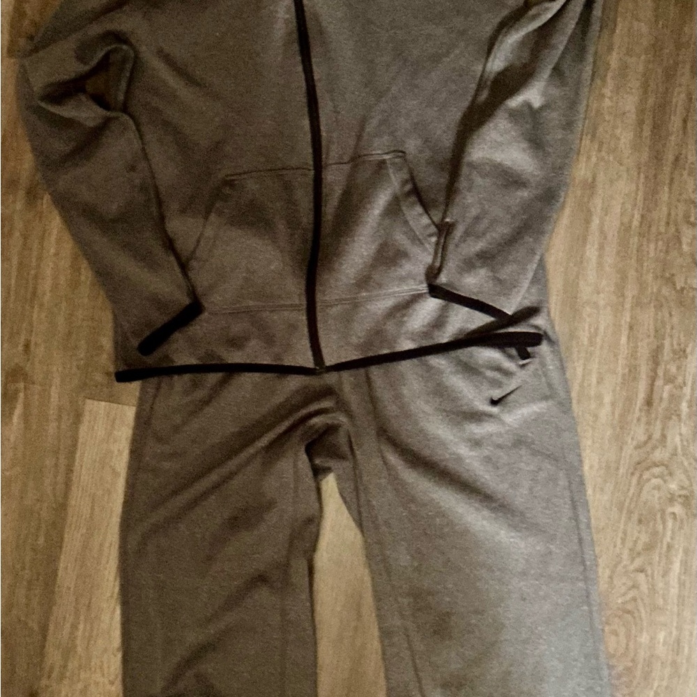 Gray Nike Tracksuit with Black Trim